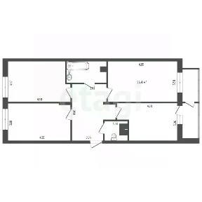 Продается 2-комн. квартира, 75,2 м²