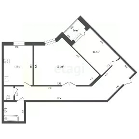 Продается 2-комн. квартира, 78,3 м²