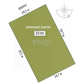 Продается участок, 10 сот.