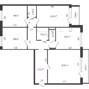 Продается 4-комн. квартира, 76,4 м²