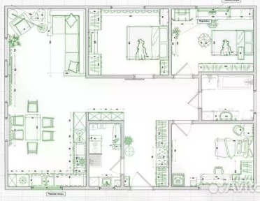 Продается 1-этажный дом, 110 м²