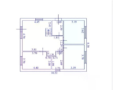 Продается 1-этажный дом, 80 м²