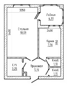 Продается 1-комн. квартира, 34,5 м²
