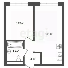 Продается 1-комн. квартира, 36,9 м²