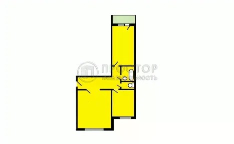 Продается 2-комн. квартира, 52,5 м²