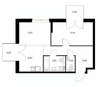 Продается 2-комн. квартира, 49,3 м²