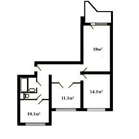 Продается 3-комн. квартира, 72,4 м²