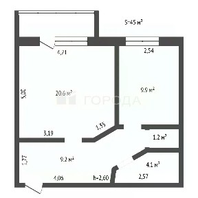 Продается 1-комн. квартира, 45 м²