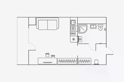 Сдается студия, 26 м²