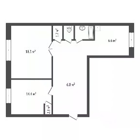 Продается 2-комн. квартира, 53,3 м²