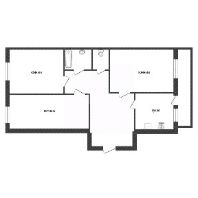 Продается 3-комн. квартира, 58,1 м²