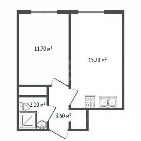 Продается 1-комн. квартира, 33,8 м²