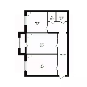 Продается 2-комн. квартира, 54 м²