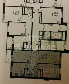Продается 3-комн. квартира, 66,1 м²