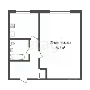 Продается 1-комн. квартира, 36,5 м²