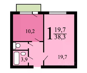 Продается 1-комн. квартира, 38,2 м²