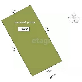 Продается 1-этажный дом, 20 м²