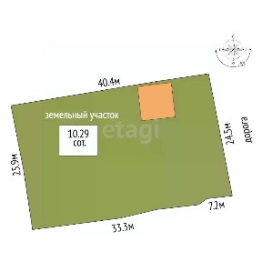 Продается 2-этажный дом, 40 м²