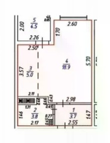 Продается 1-комн. квартира, 39,6 м²