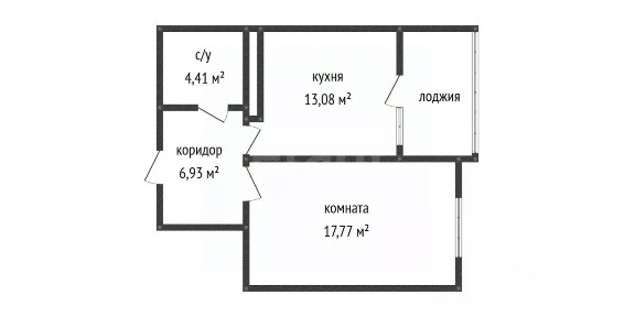 Продается 1-комн. квартира, 42,2 м²