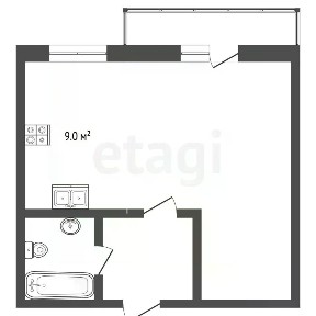 Продается студия, 46,2 м²