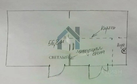 Сдается склад, 56,8 м²