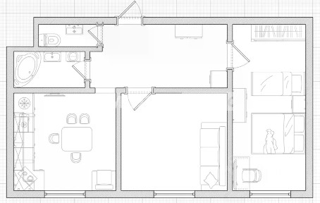 Сдается 2-комн. квартира, 54 м²