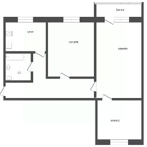 Продается 3-комн. квартира, 61,3 м²