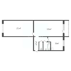 Продается 2-комн. квартира, 44,9 м²