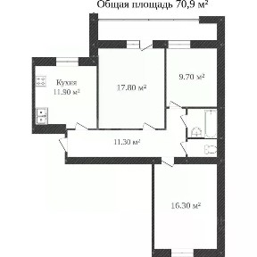 Продается 3-комн. квартира, 76 м²