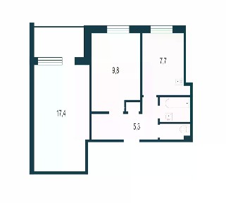 Продается 2-комн. квартира, 44 м²