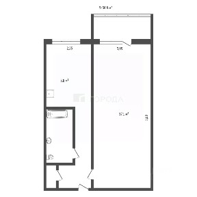 Продается 1-комн. квартира, 30,8 м²