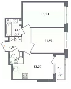 Продается 2-комн. квартира, 52 м²
