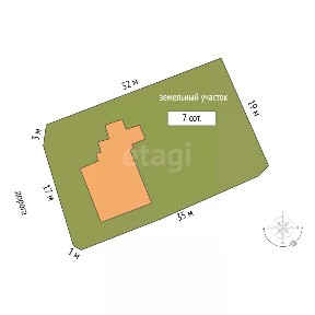 Продается 1-этажный дом, 94,6 м²