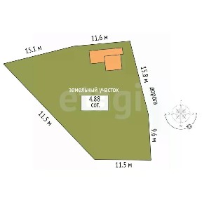 Продается 2-этажный дом, 60 м²