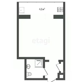 Продается студия, 14,5 м²