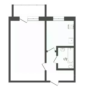 Продается 1-комн. квартира, 31,9 м²