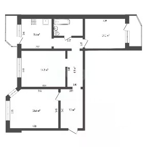 Продается 3-комн. квартира, 75 м²