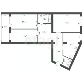 Продается 3-комн. квартира, 103,4 м²