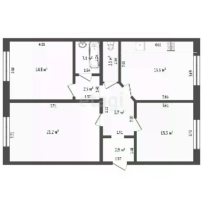 Продается 3-комн. квартира, 82,6 м²