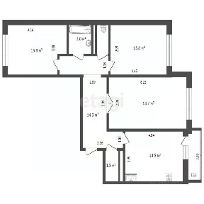 Продается 3-комн. квартира, 81,5 м²