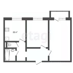 Продается 2-комн. квартира, 50,1 м²