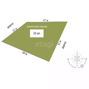Продается 1-этажный дом, 100 м²