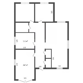 Продается 1-этажный дом, 133,3 м²