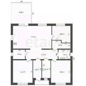 Продается 1-этажный дом, 125 м²