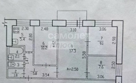 Продается 4-комн. квартира, 60,4 м²