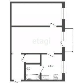 Продается 2-комн. квартира, 44,6 м²