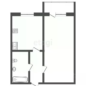 Продается 1-комн. квартира, 33,3 м²