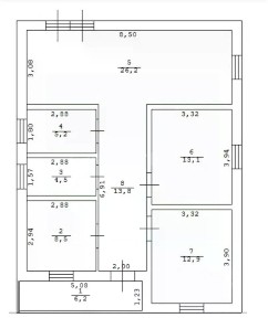 Продается 1-этажный дом, 115 м²