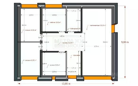 Продается 1-этажный дом, 111,3 м²